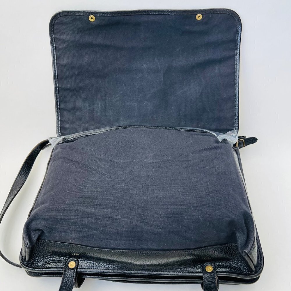 IL Bisonte Vintage Leather double sides Briefcase, Black - Picture 5 of 16